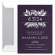 Palm Frame Shimmer Save the Date Cards Image 6 of 12